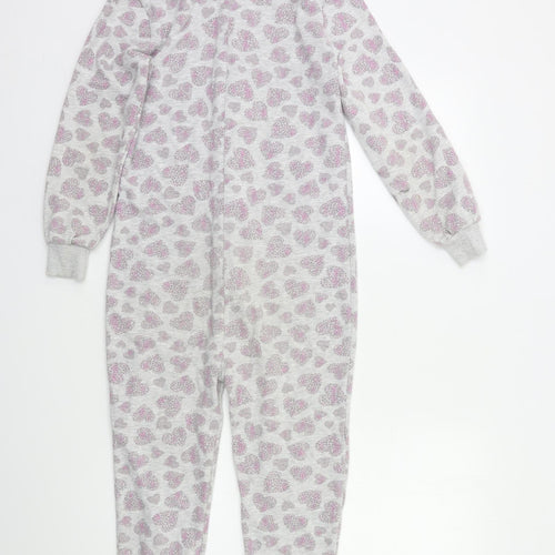 YD Girls Grey Geometric   Bodysuit Size 11-12 Years