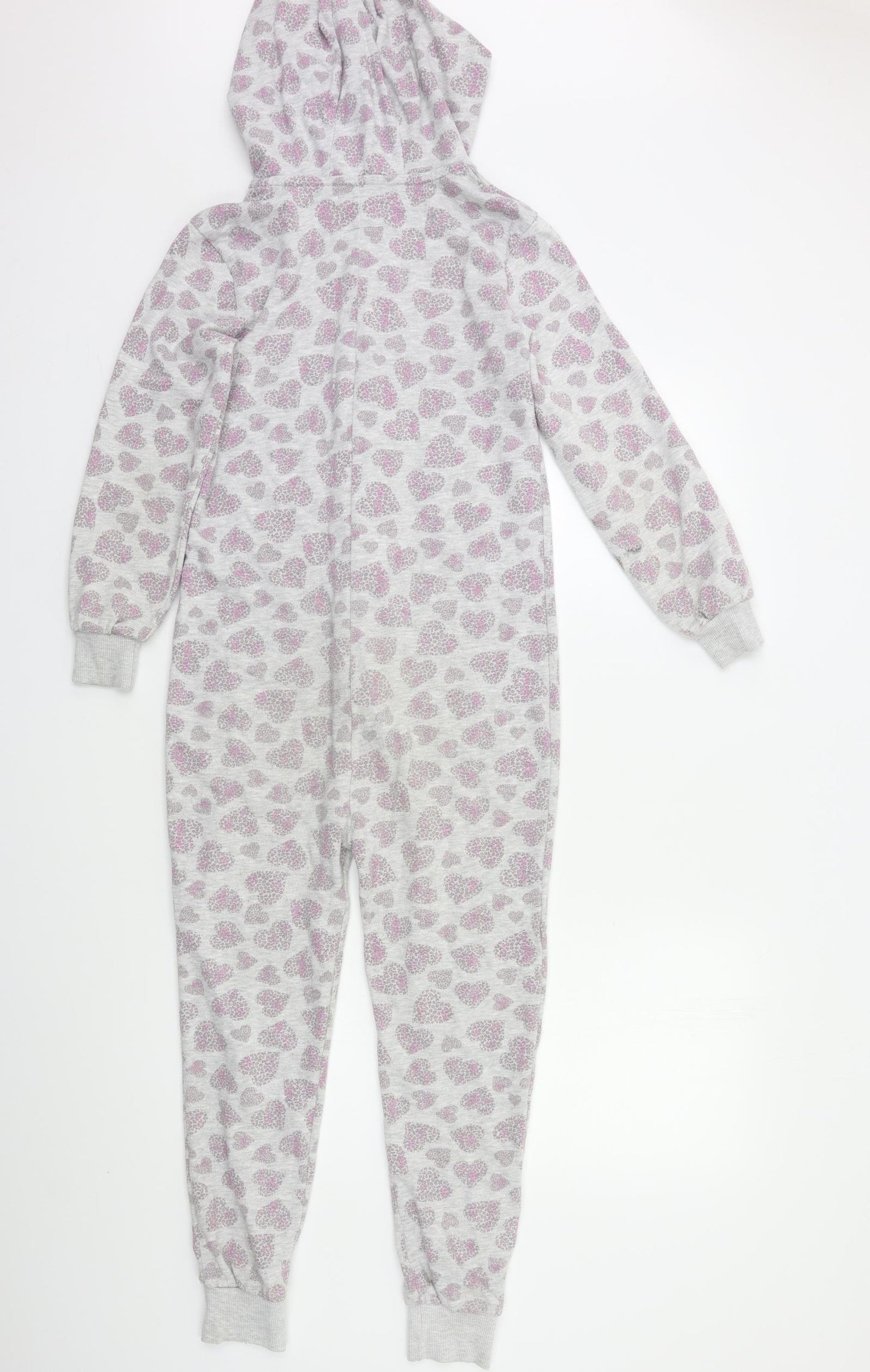 YD Girls Grey Geometric   Bodysuit Size 11-12 Years