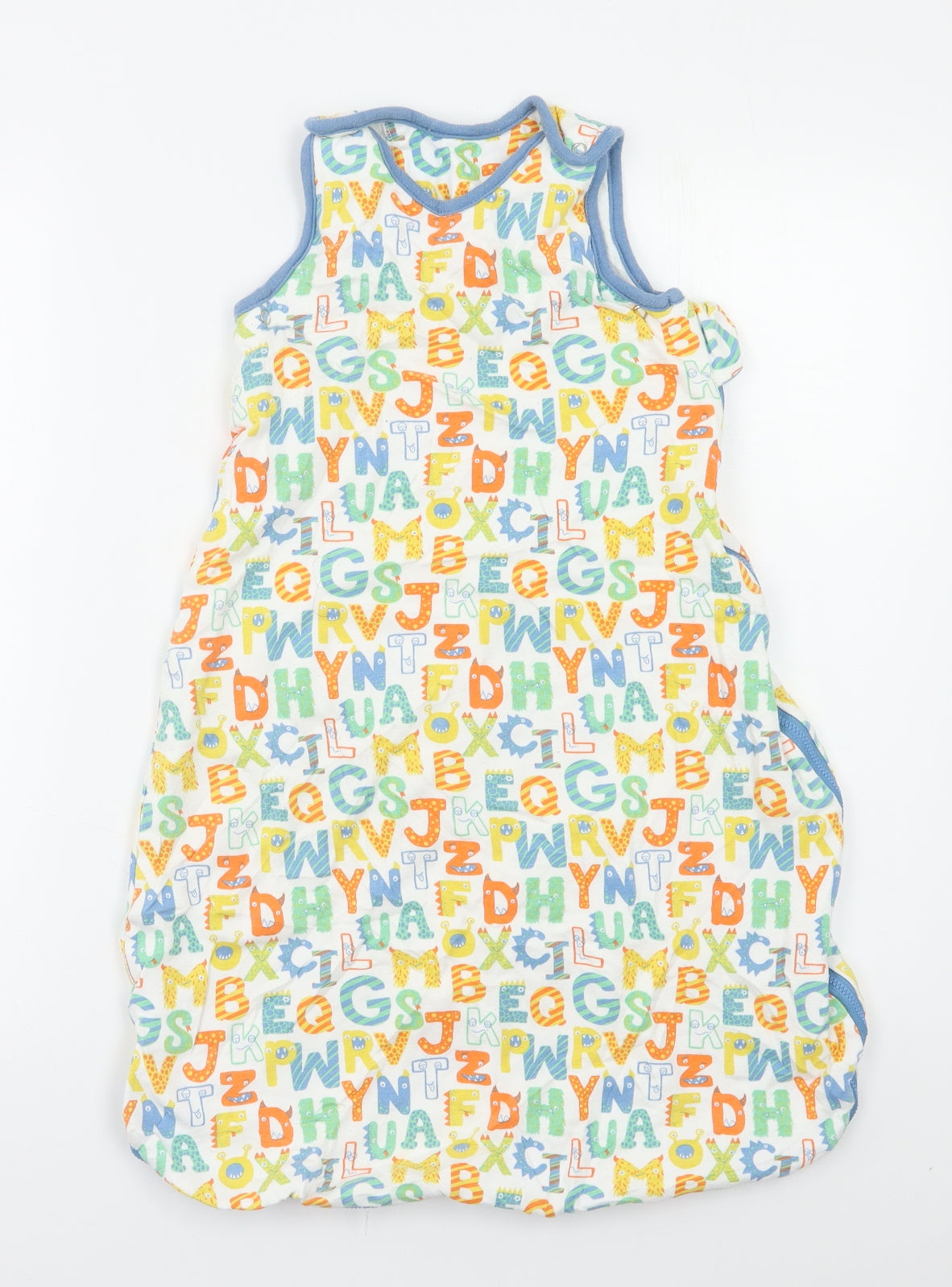 Lily & Dan Baby White Geometric  Babygrow One-Piece Size 3-6 Months