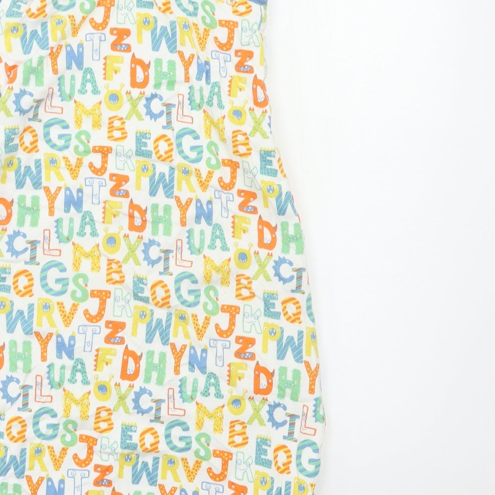 Lily & Dan Baby White Geometric  Babygrow One-Piece Size 3-6 Months