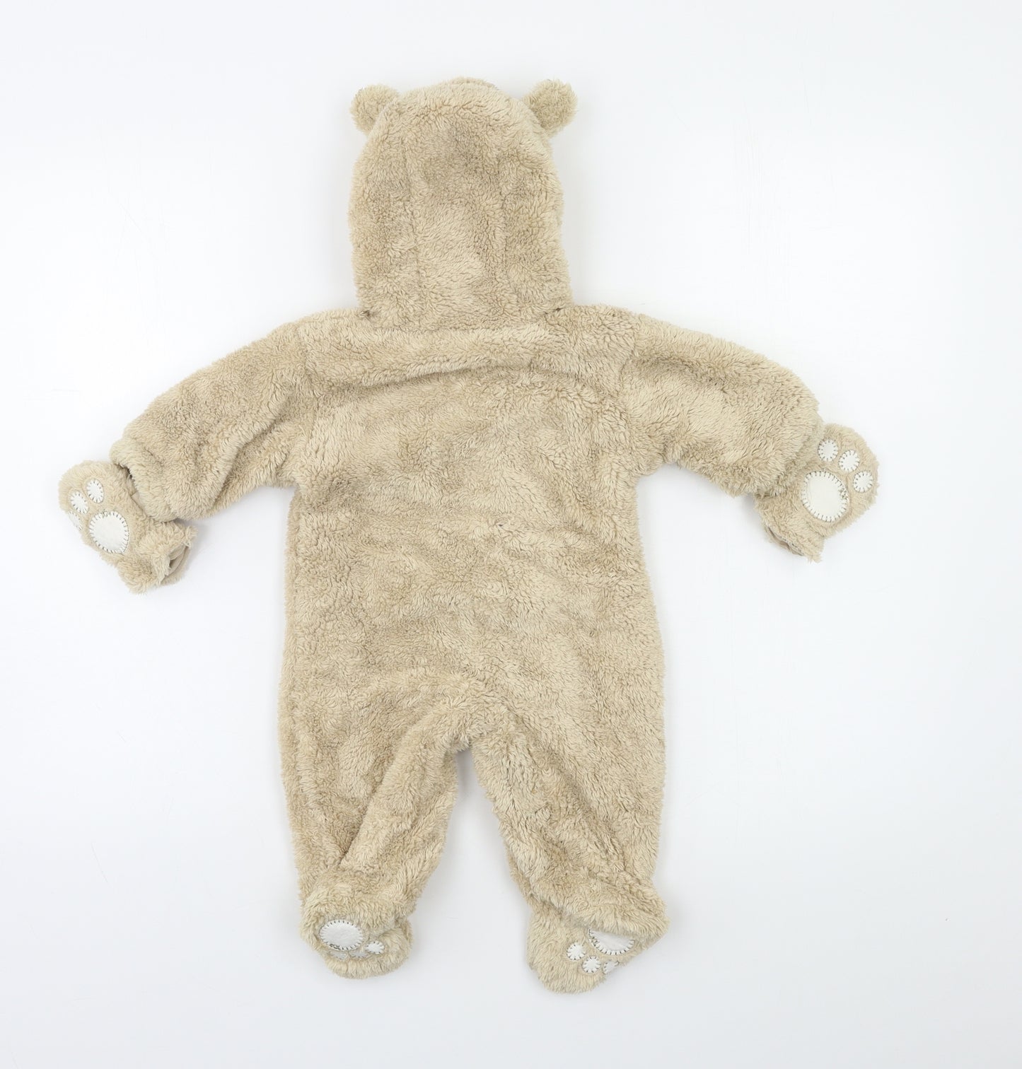 NEXT Baby Beige   Babygrow One-Piece Size 0-3 Months  - Bear