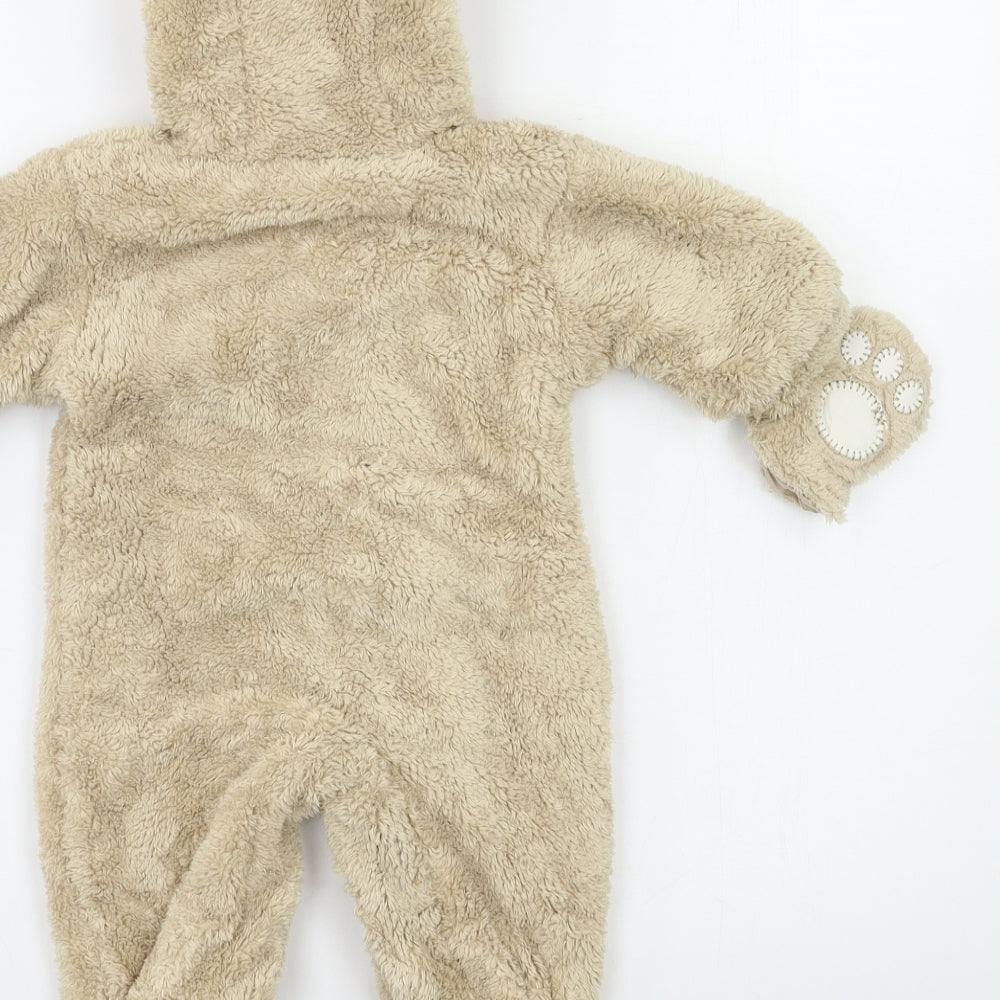 NEXT Baby Beige   Babygrow One-Piece Size 0-3 Months  - Bear
