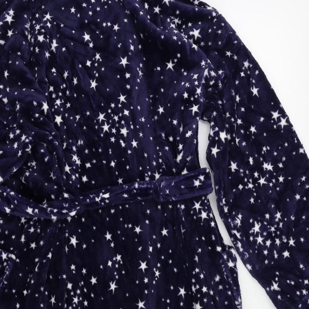 M&S Womens Blue Geometric  Kimono Robe Size 12  - Stars