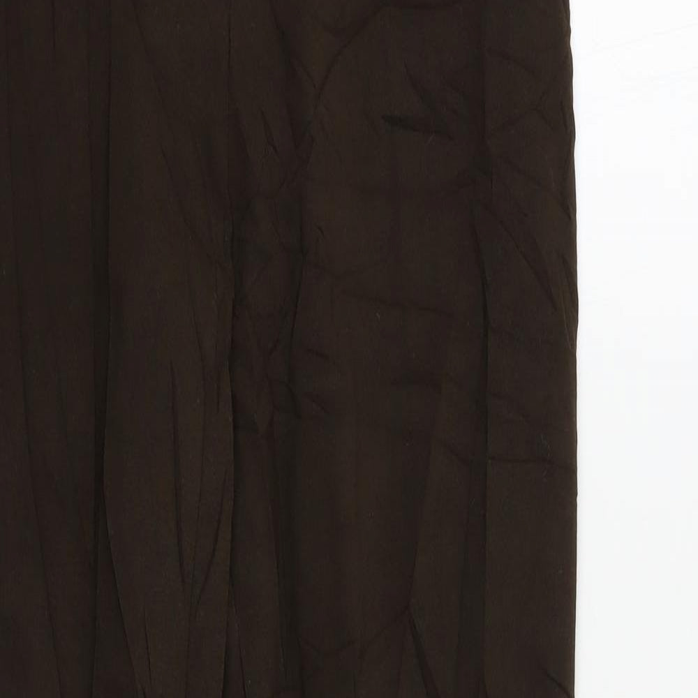 Bonmarché Womens Brown   Trousers  Size 14 L29 in