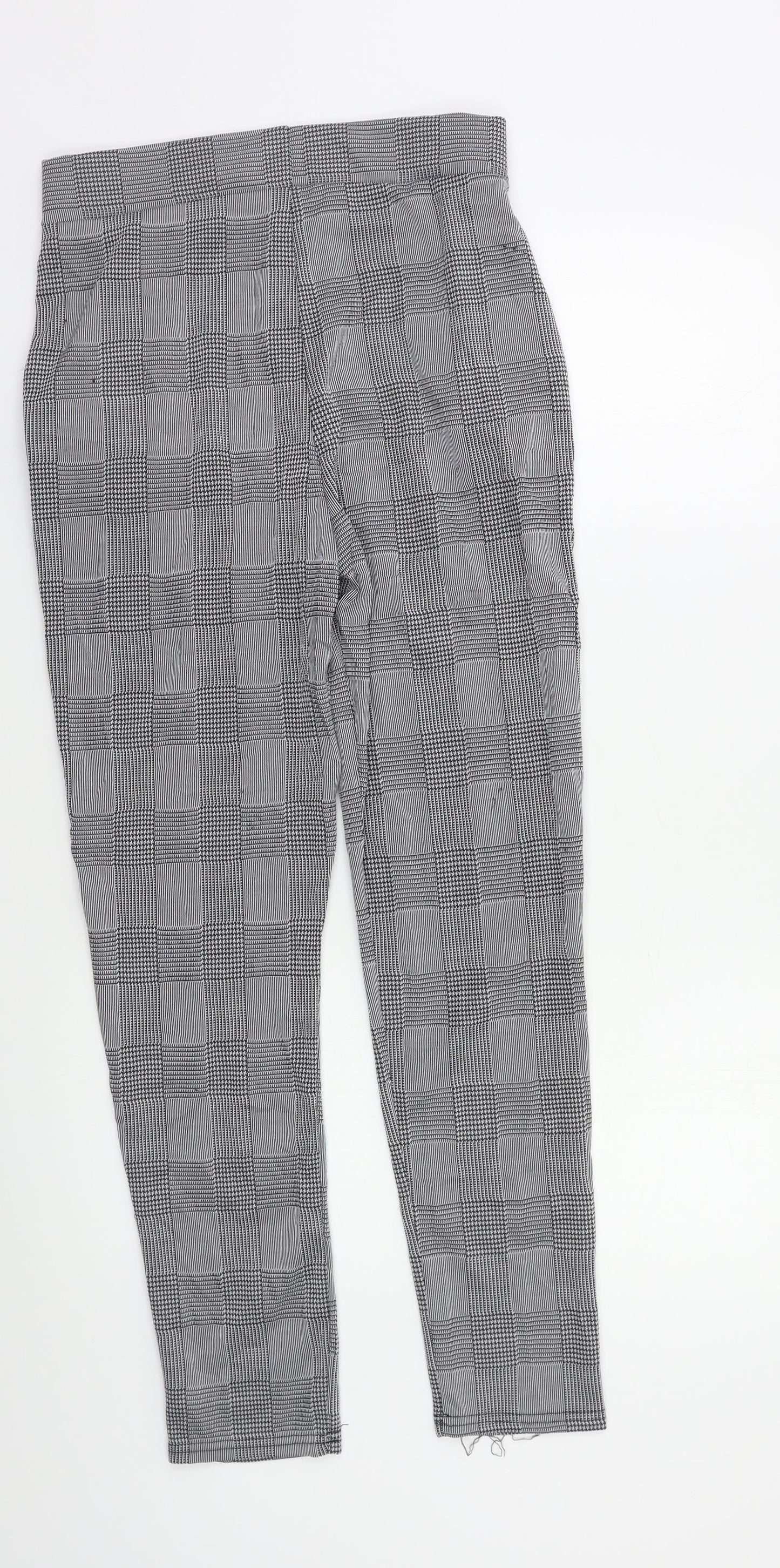 Preworn Womens Grey Check  Trousers  Size S L27 in