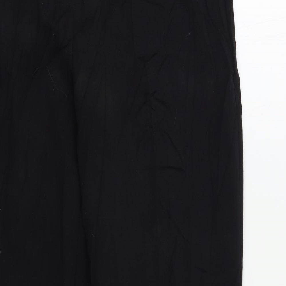 M&S Womens Black   Trousers  Size 12 L28 in