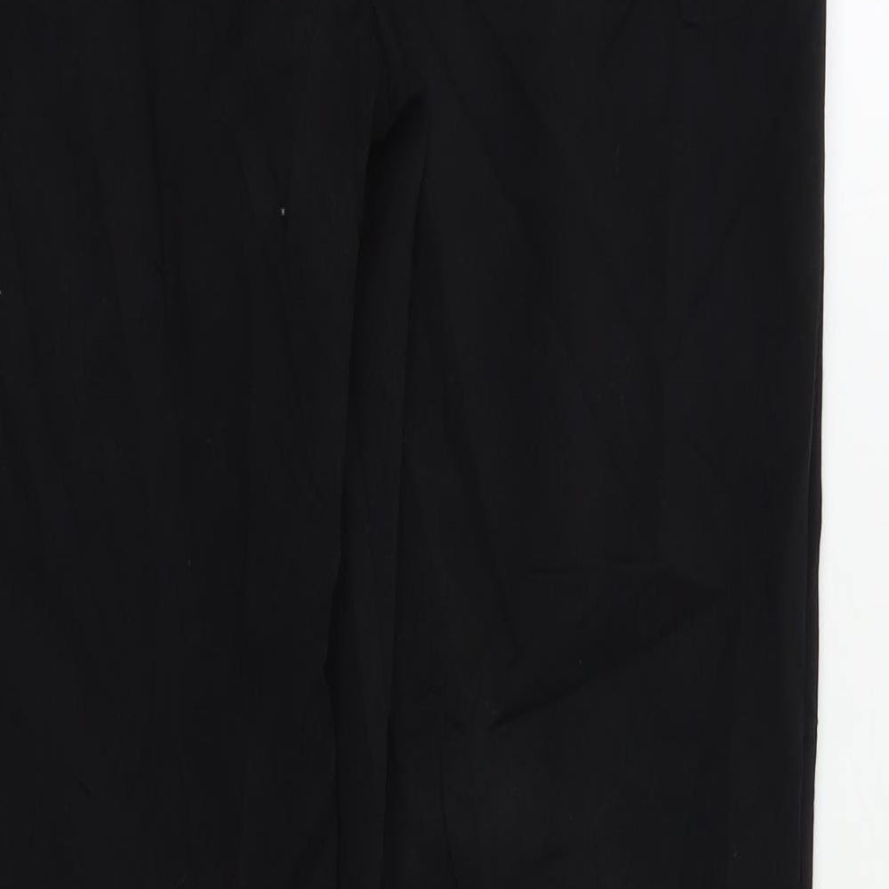 M&S Womens Black   Trousers  Size 12 L28 in