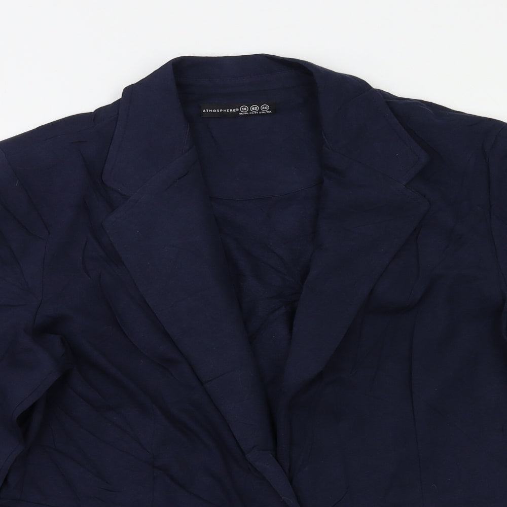 Atmosphere Womens Blue   Kimono Blazer Size 14