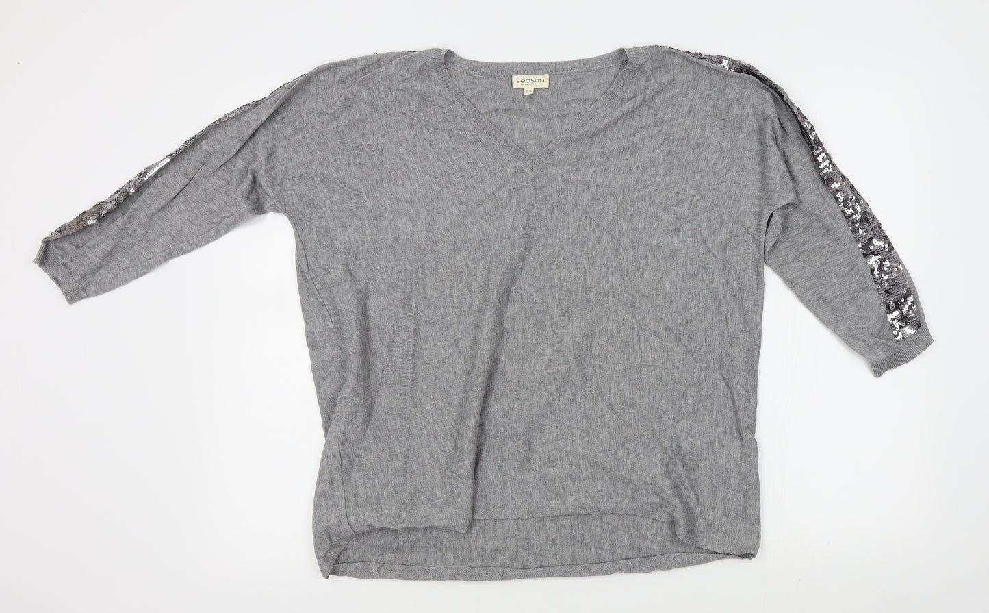 Season Womens Grey   Basic T-Shirt Size S