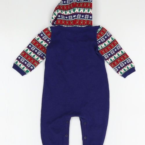 Miniclub Baby Blue   Babygrow One-Piece Size 3-6 Months  - christmas