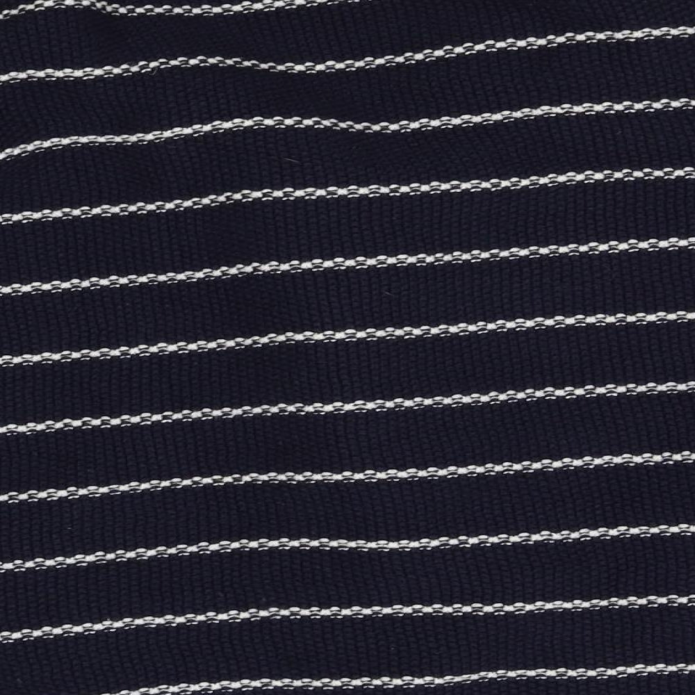 crew clothing co Womens Blue Striped  Cardigan Jumper Size 14