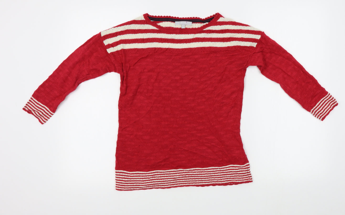M&S Womens Red   Pullover Jumper Size 10