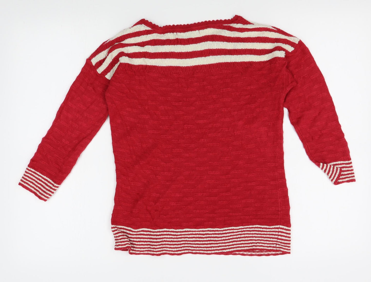 M&S Womens Red   Pullover Jumper Size 10