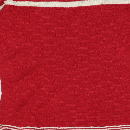 M&S Womens Red   Pullover Jumper Size 10