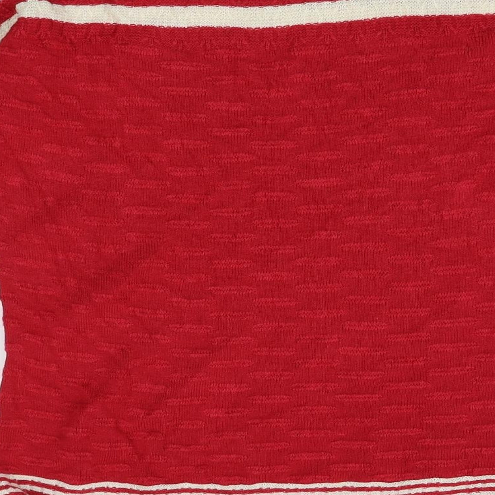 M&S Womens Red   Pullover Jumper Size 10