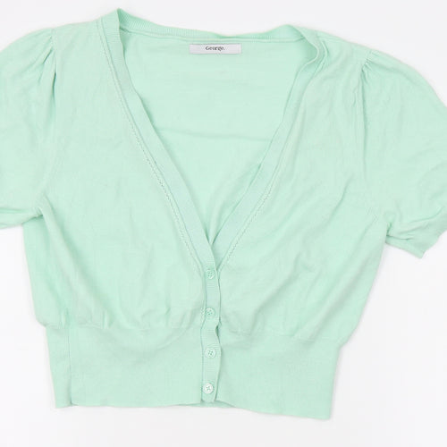 George Womens Green   Cardigan Jumper Size 12
