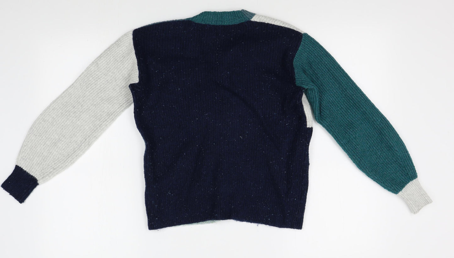 M&S Womens Blue   Cardigan Jumper Size 6