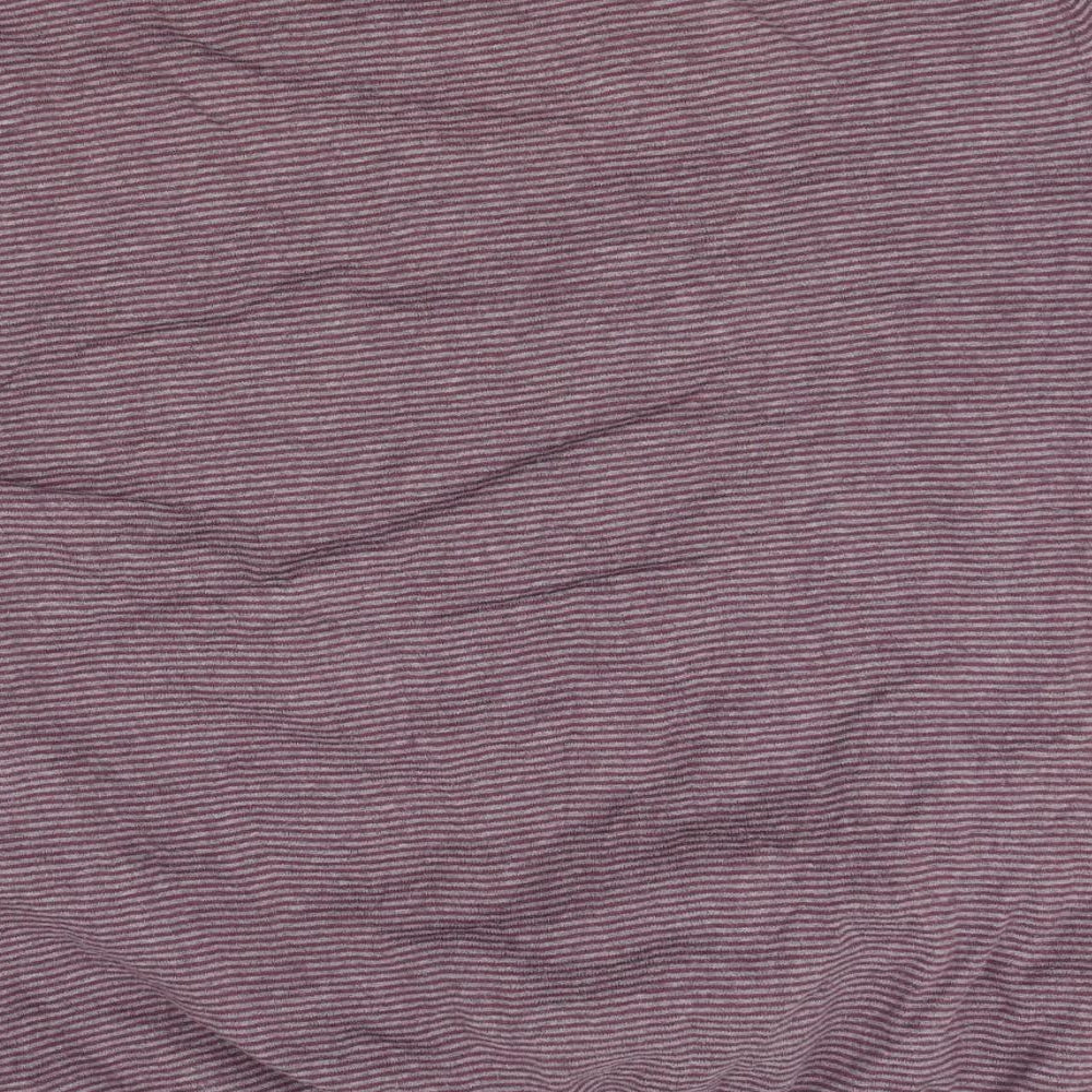 M&S Mens Red Striped   Polo Size L