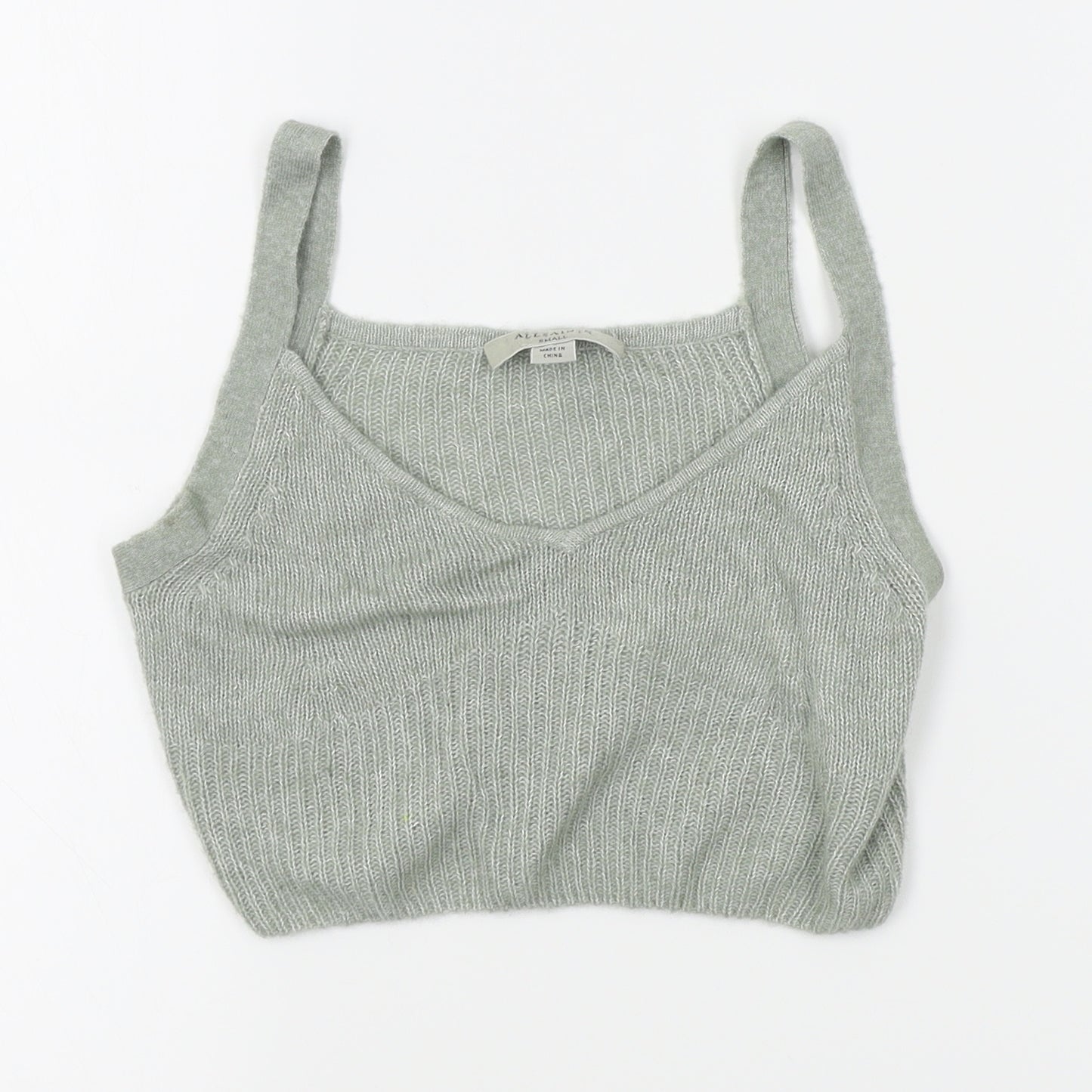 All saints Womens Green   Vest Jumper Size S  - cropped tank