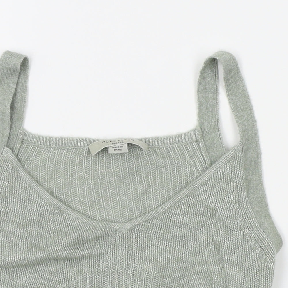 All saints Womens Green   Vest Jumper Size S  - cropped tank