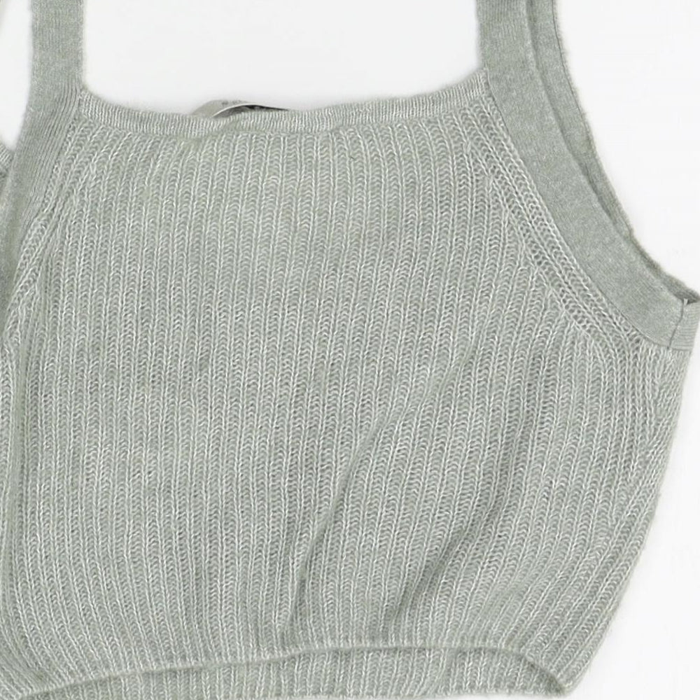 All saints Womens Green   Vest Jumper Size S  - cropped tank