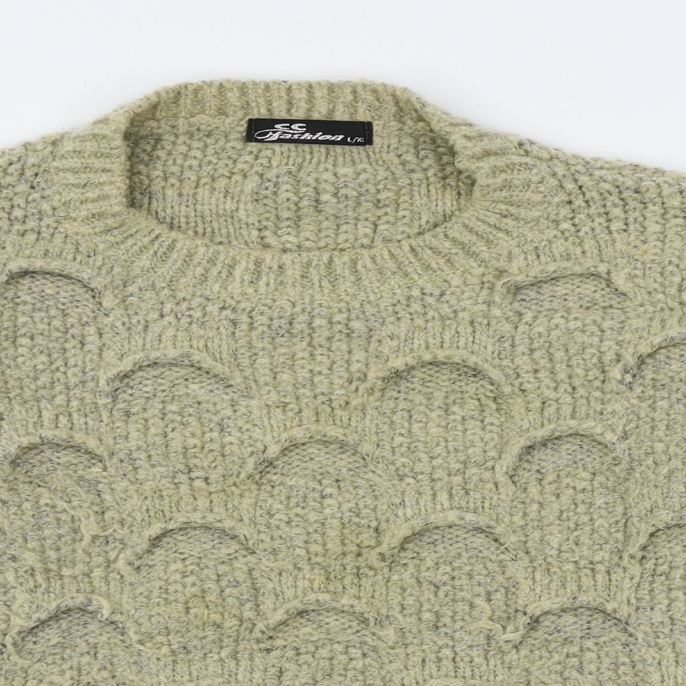 cc fashion Womens Beige   Pullover Jumper Size L  - L/XL size