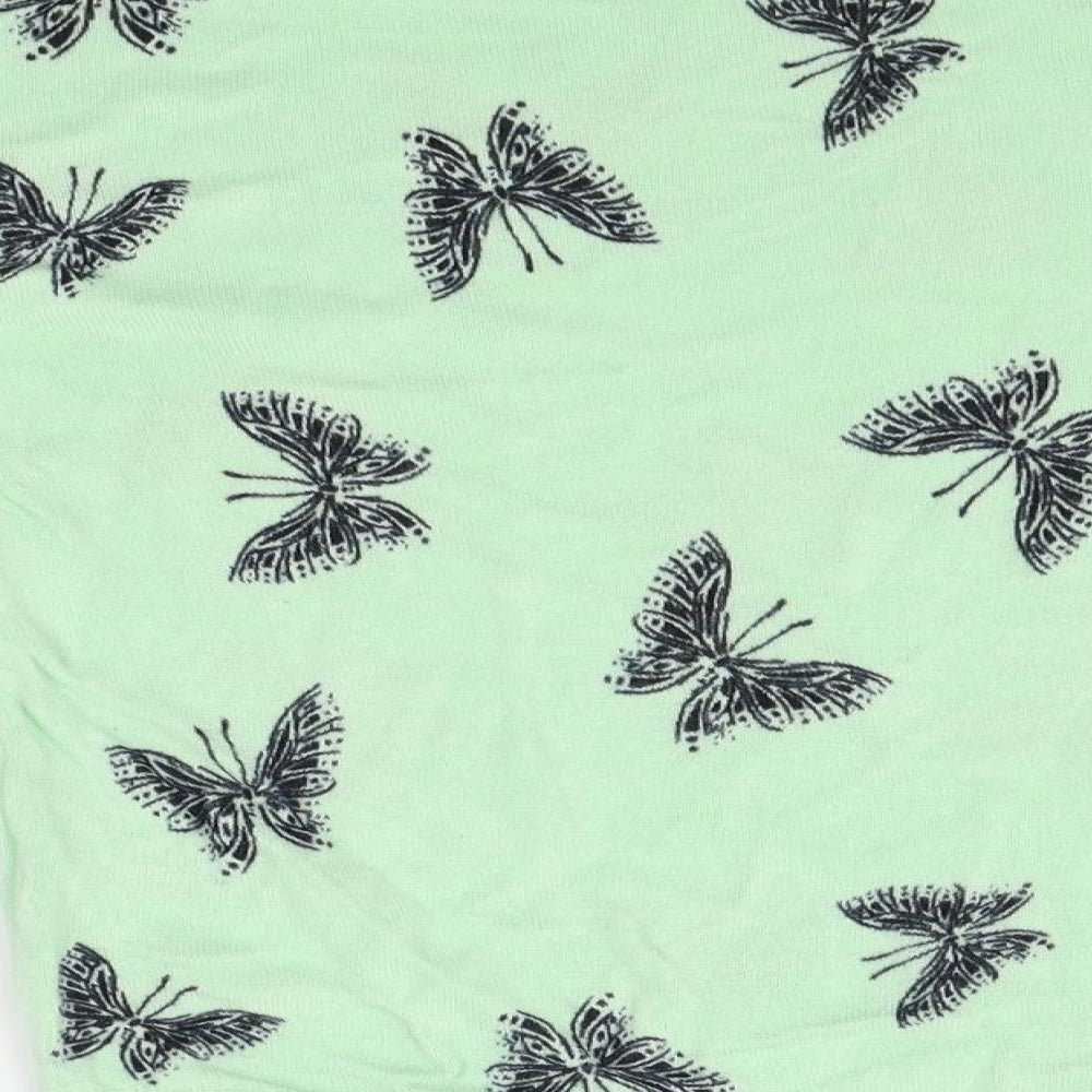 M&S Womens Green   Pullover Jumper Size 10  - butterfly pattern
