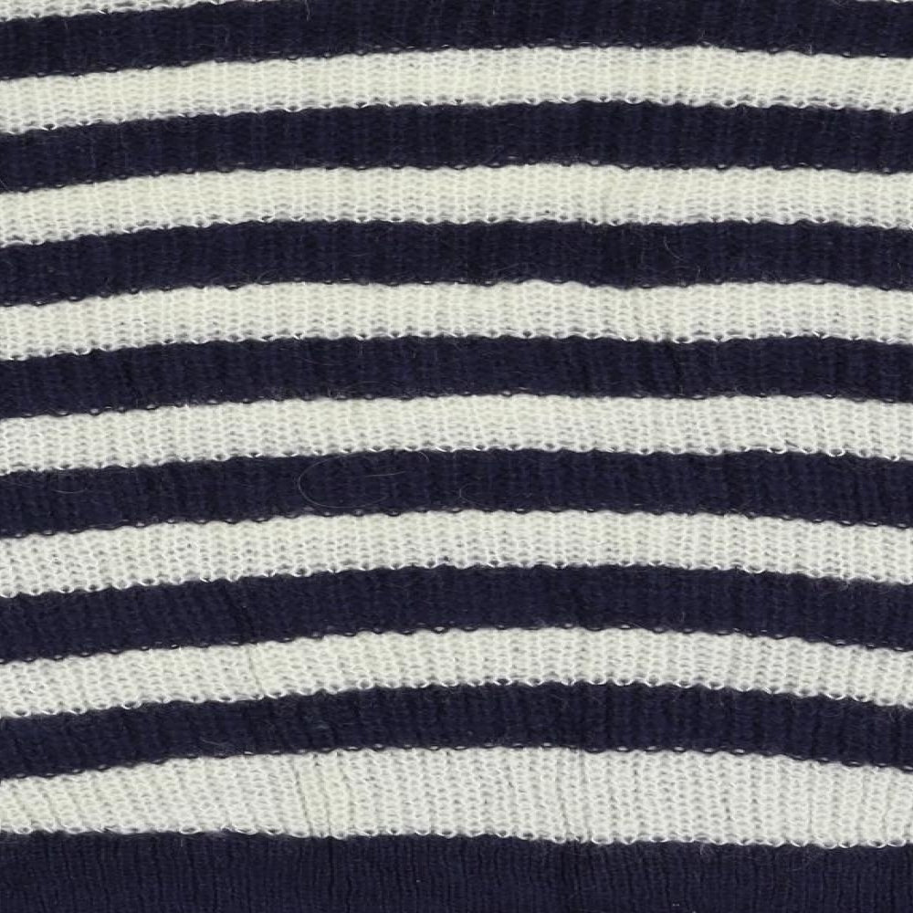 H&M Womens Blue Striped  Pullover Jumper Size S