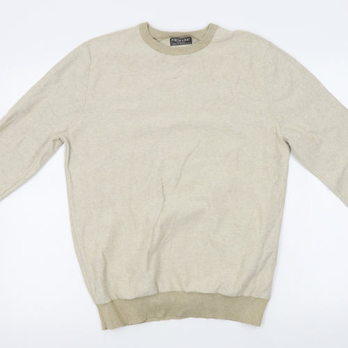 Primark Mens Beige Striped  Pullover Jumper Size M