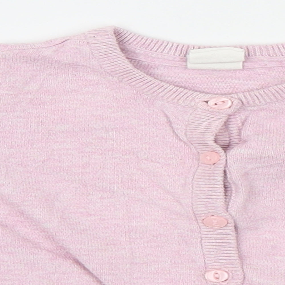 H&M Girls Purple   Cardigan Jumper Size 9-12 Months