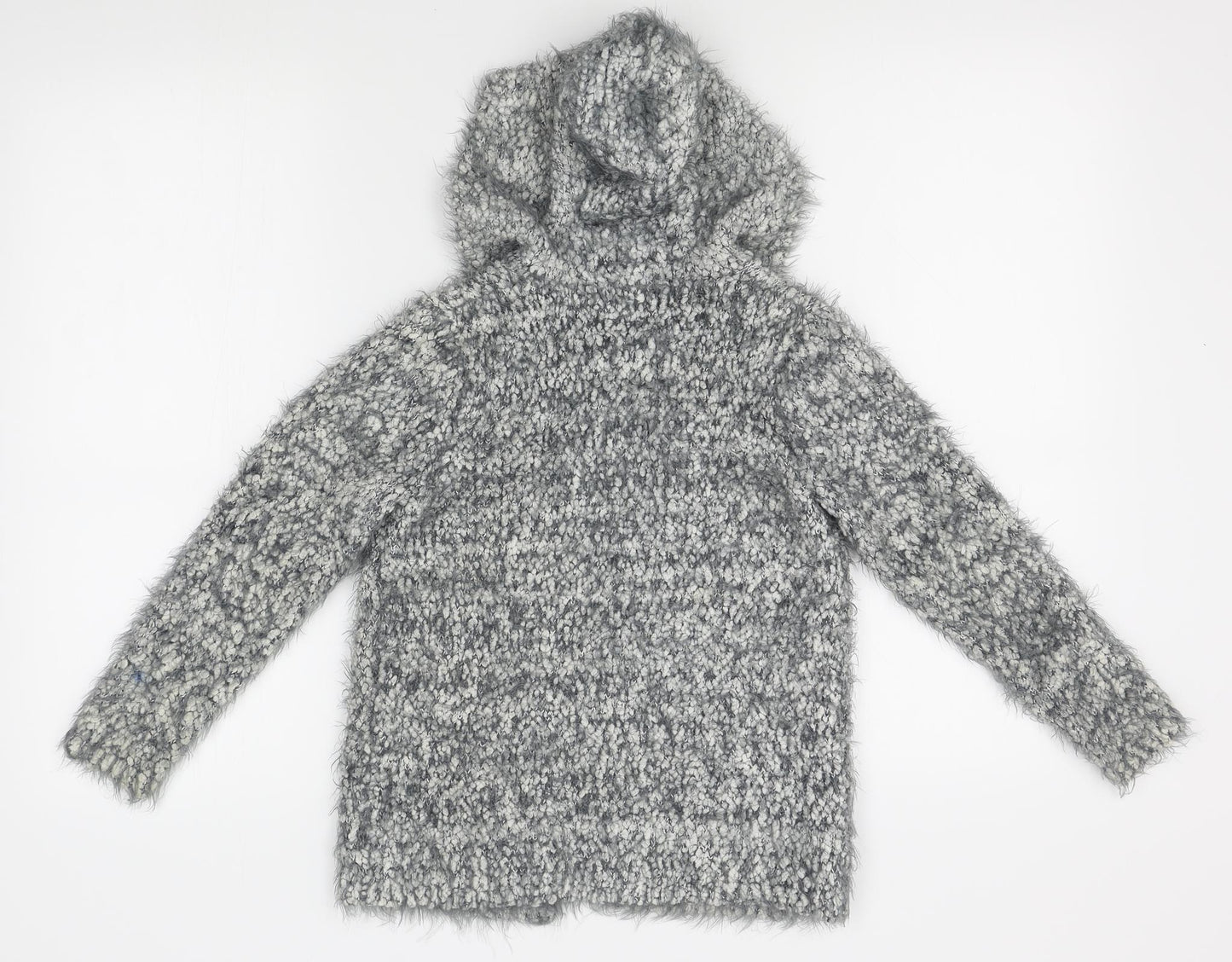 Nutmeg Girls Grey   Cardigan Jumper Size 9-10 Years