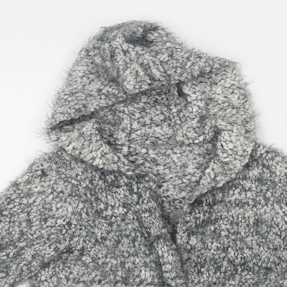 Nutmeg Girls Grey   Cardigan Jumper Size 9-10 Years