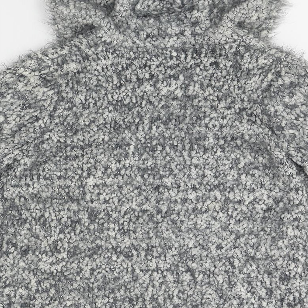 Nutmeg Girls Grey   Cardigan Jumper Size 9-10 Years