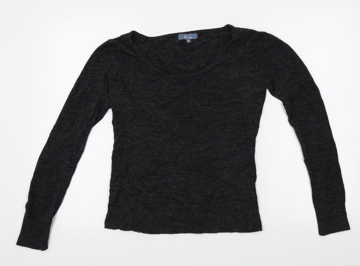 E-vie Womens Grey Pullover Jumper Size 12
