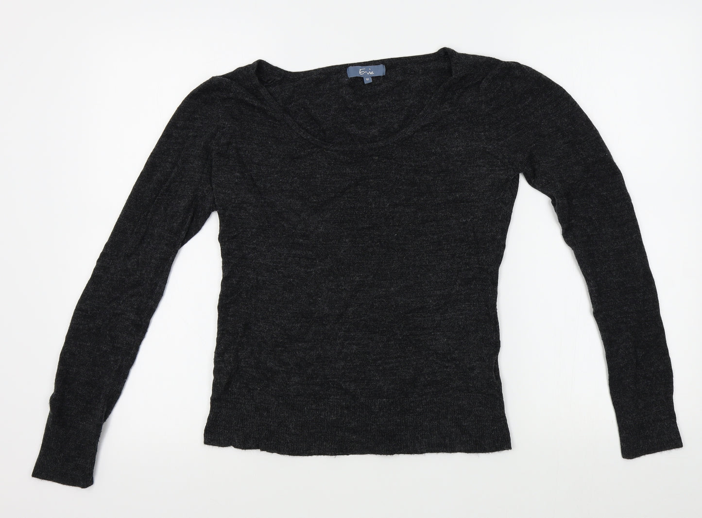 E-vie Womens Grey   Pullover Jumper Size 12