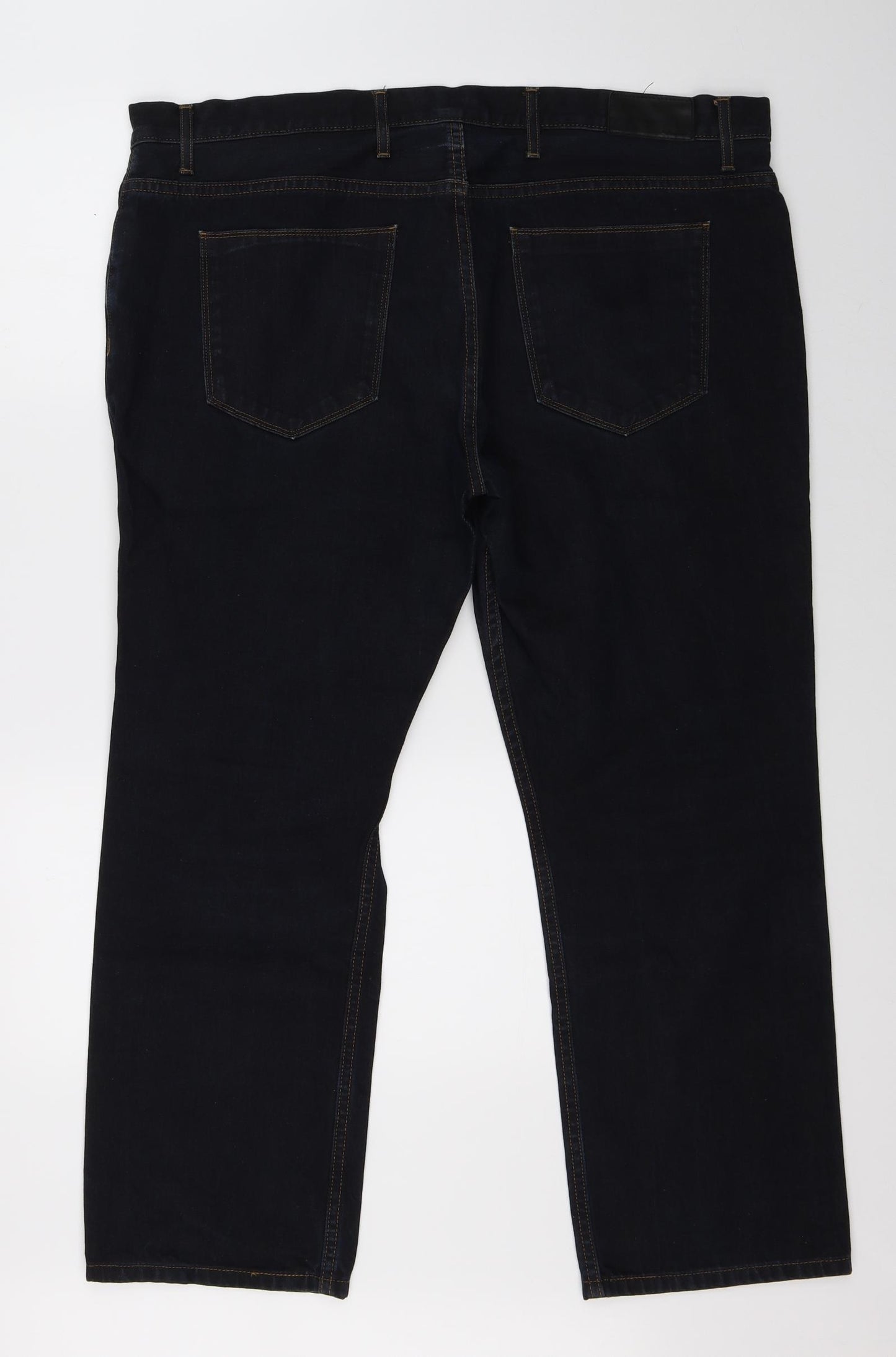 Marks & Spencer Mens Black  Denim Straight Jeans Size 42 L29 in
