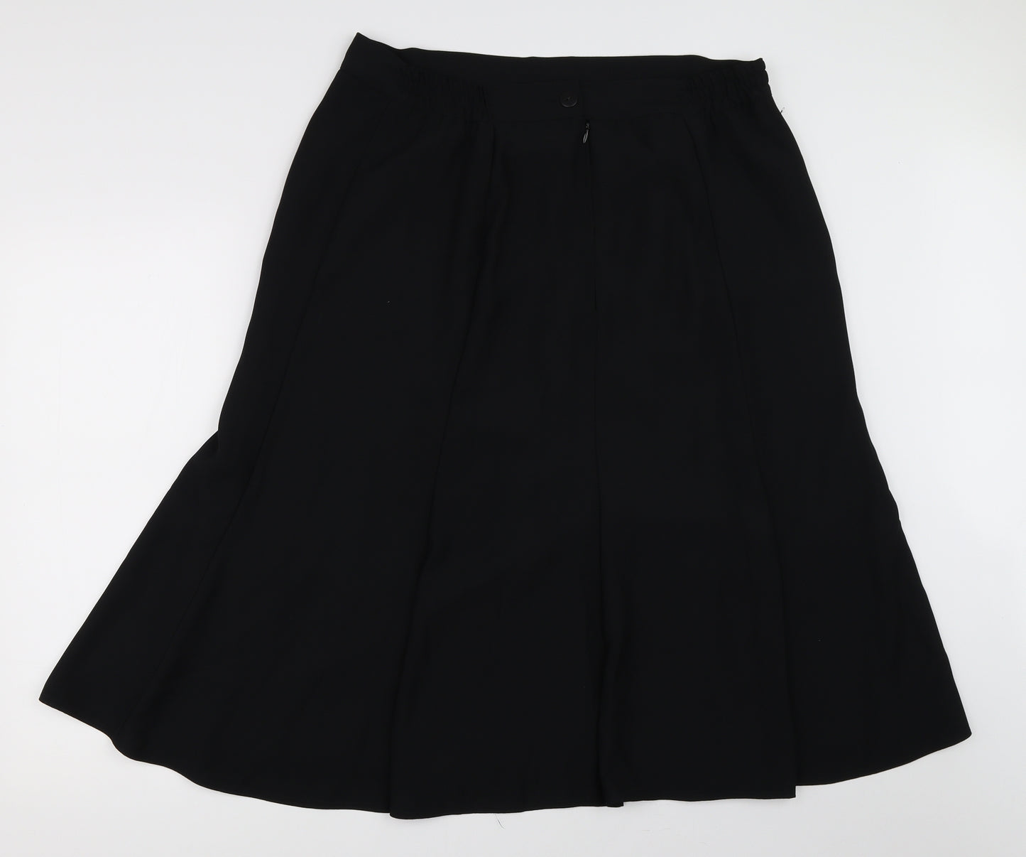 ELVI Womens Black   A-Line Skirt Size 34 in