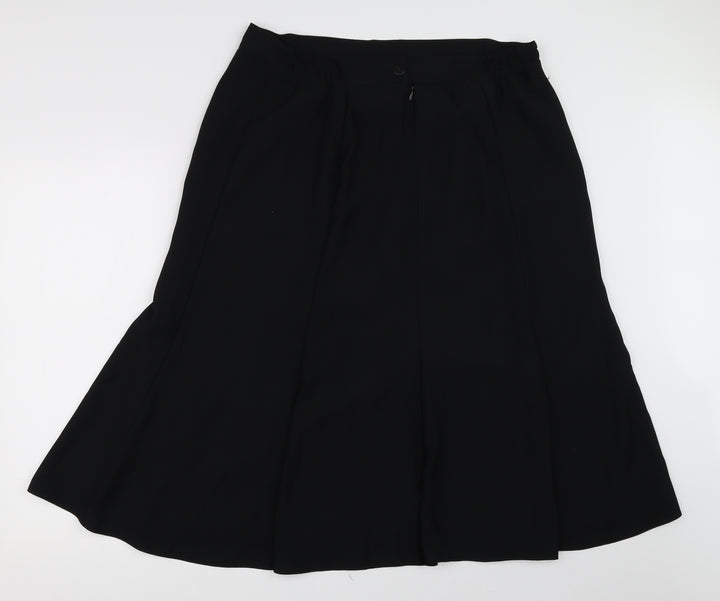 ELVI Womens Black A-Line Skirt Size 34 in