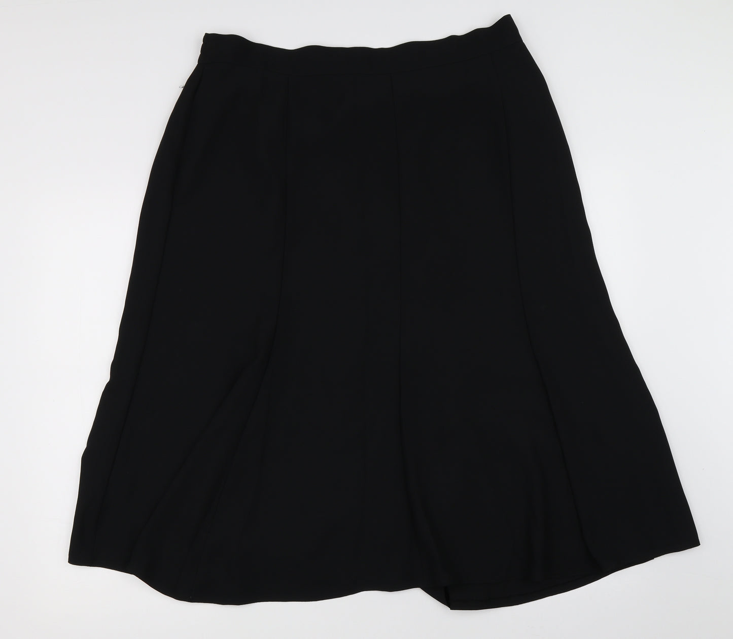 ELVI Womens Black   A-Line Skirt Size 34 in