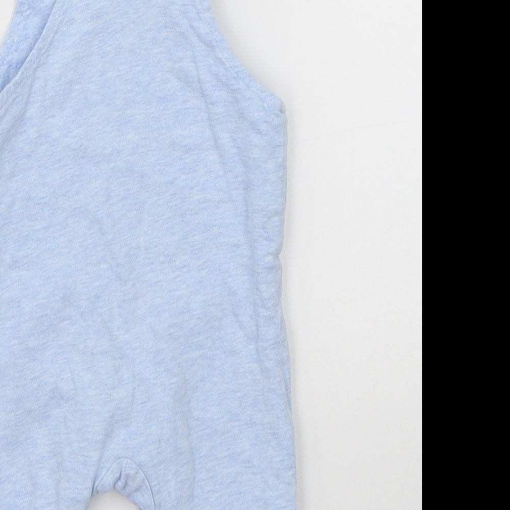 BHS Boys Blue   Dungaree One-Piece Size 3-6 Months  - Disney mickey mouse