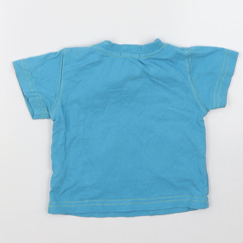 Pumpkin Patch Boys Blue   Basic T-Shirt Size 3-6 Months