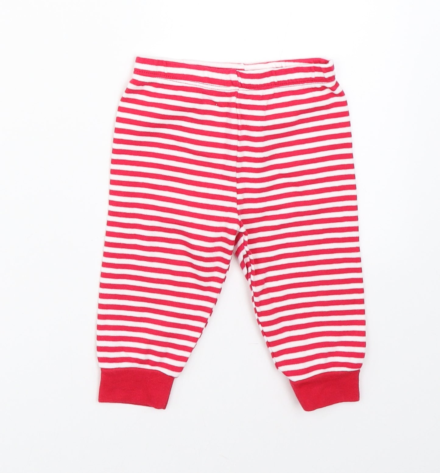 Primark Baby Red Striped  Jogger Trousers Size 6-9 Months