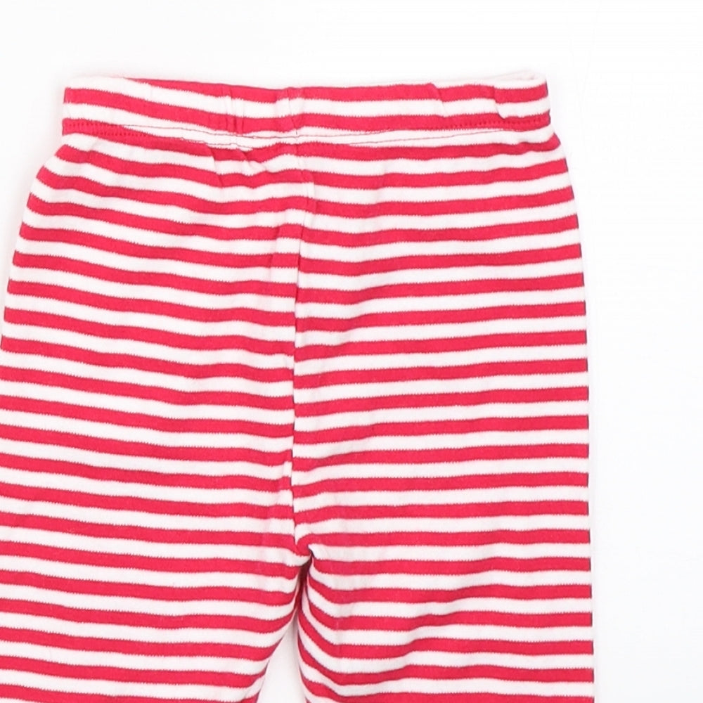 Primark Baby Red Striped  Jogger Trousers Size 6-9 Months