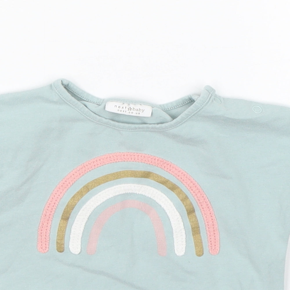 NEXT Girls Green   Basic T-Shirt Size 6-9 Months