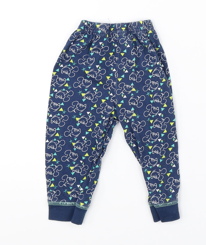 Disney Baby Blue Pyjama Pants Size 6-9 Months - disney mickey mouse