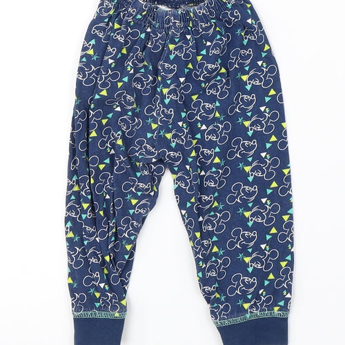 Disney Baby Blue    Pyjama Pants Size 6-9 Months  - disney mickey mouse