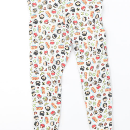 Justice Leage Boys White    Pyjama Pants Size 18-24 Months  - dc justice league