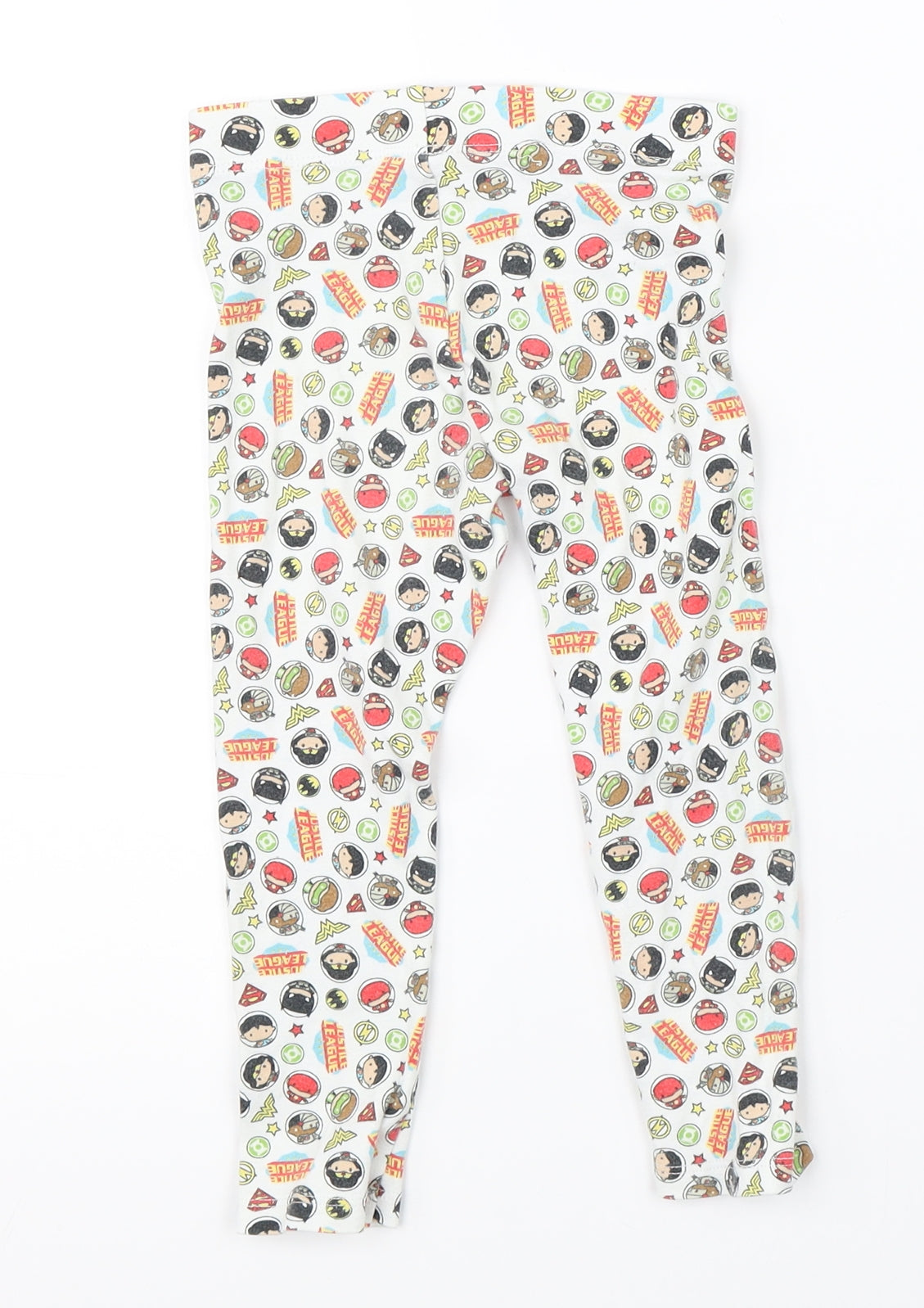 Justice Leage Boys White    Pyjama Pants Size 18-24 Months  - dc justice league