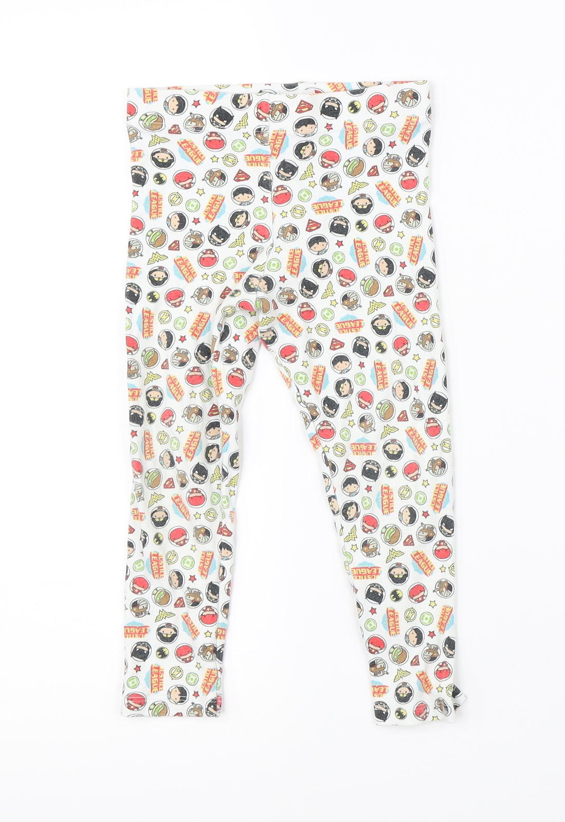 Justice Leage Boys White    Pyjama Pants Size 18-24 Months  - dc justice league