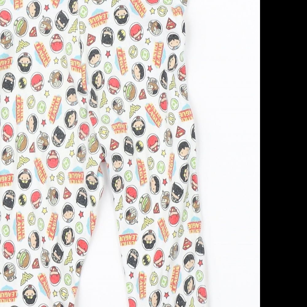 Justice Leage Boys White    Pyjama Pants Size 18-24 Months  - dc justice league